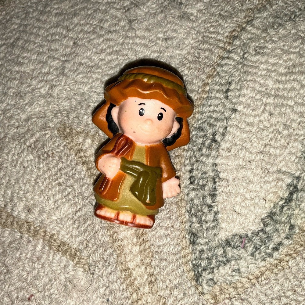 Fisher Price Little People 2014 Joseph Manger Nativity shepherd Xmas NEW Dad man